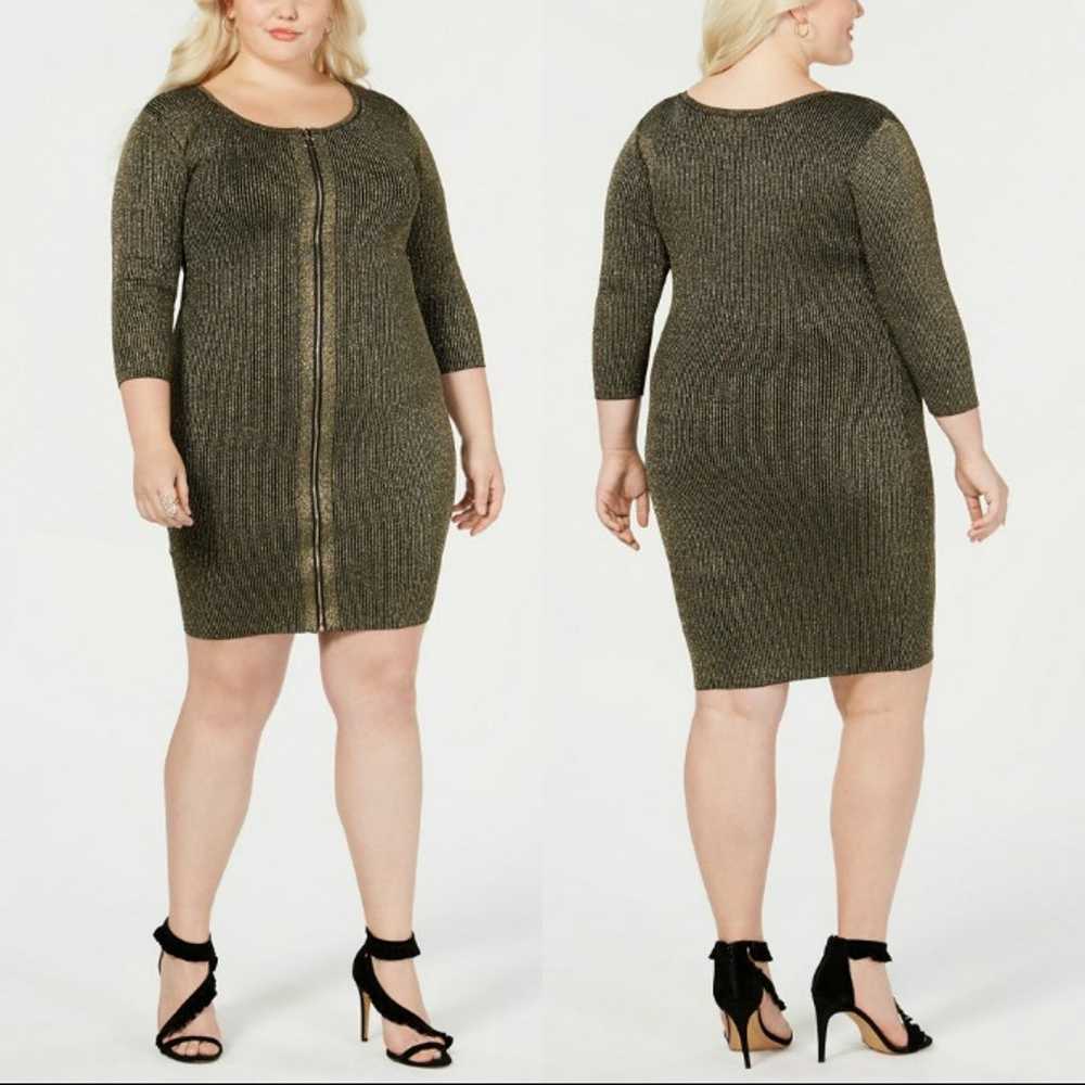 NWOT Say What? Front Zip Sweater Dress - image 1