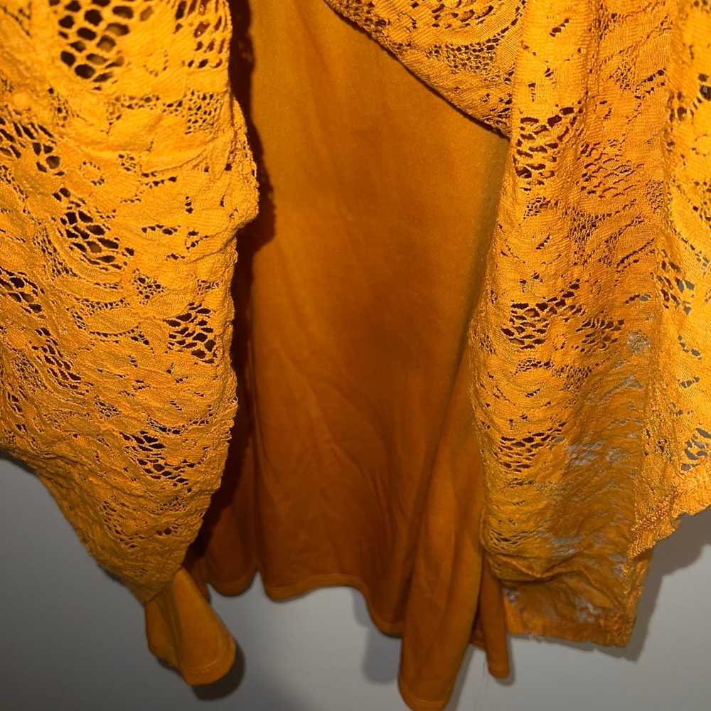 Torrid Golden Oak Mini Lace Trapeze Dress - image 9
