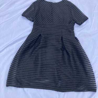 Black ribbed knit formal dress - image 1