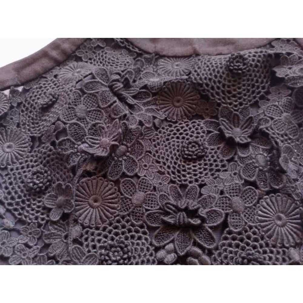 9-HI5 SICL Anthropologie Black Cotton Floral Lace… - image 10