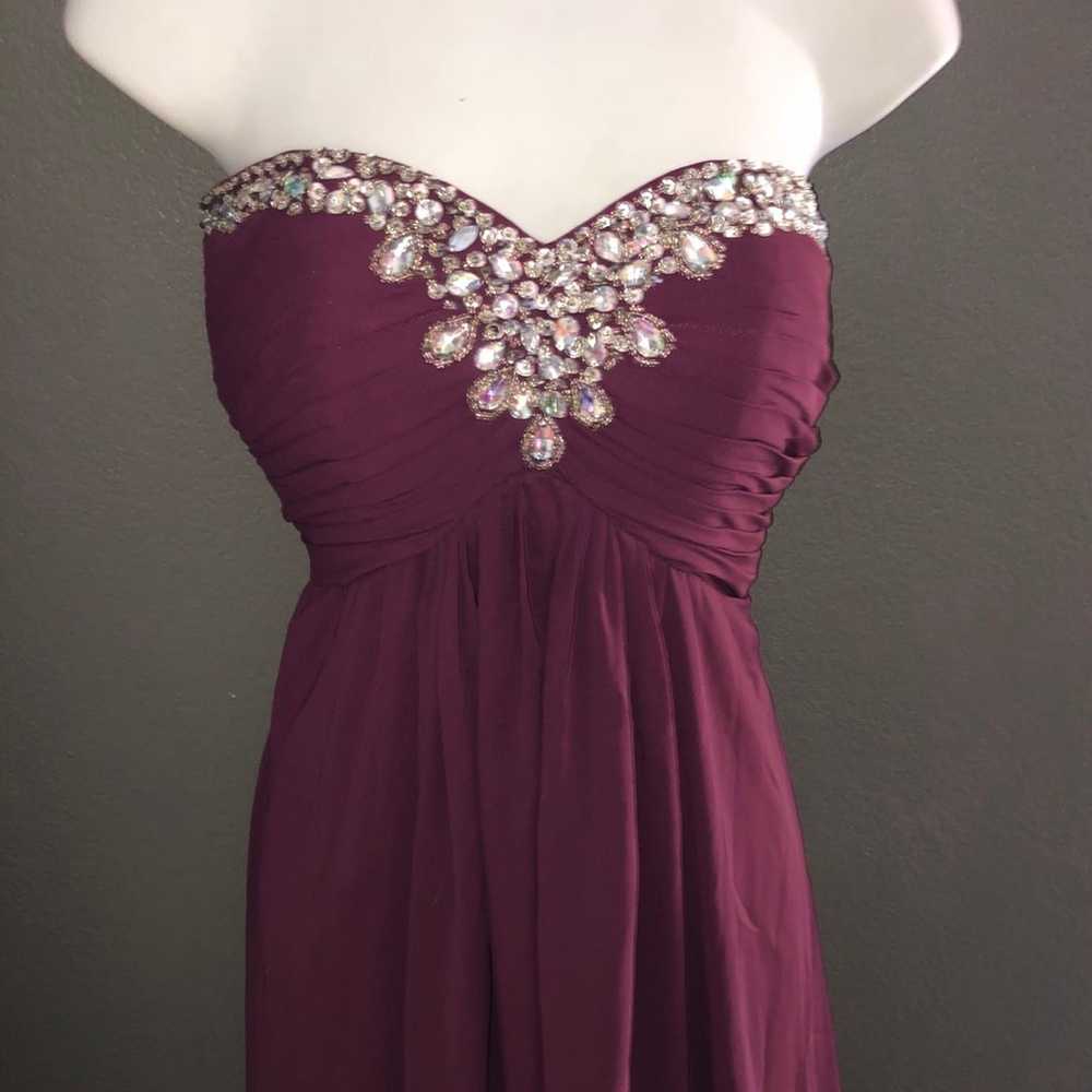 Gorgeous Women’s Girls Formal Prom Gown Purple St… - image 1