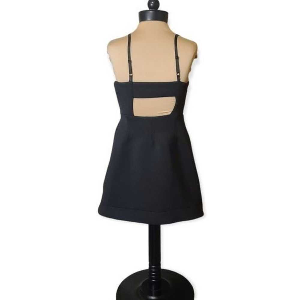 ASOS Scuba Black Mini Dress Size 0 - image 4