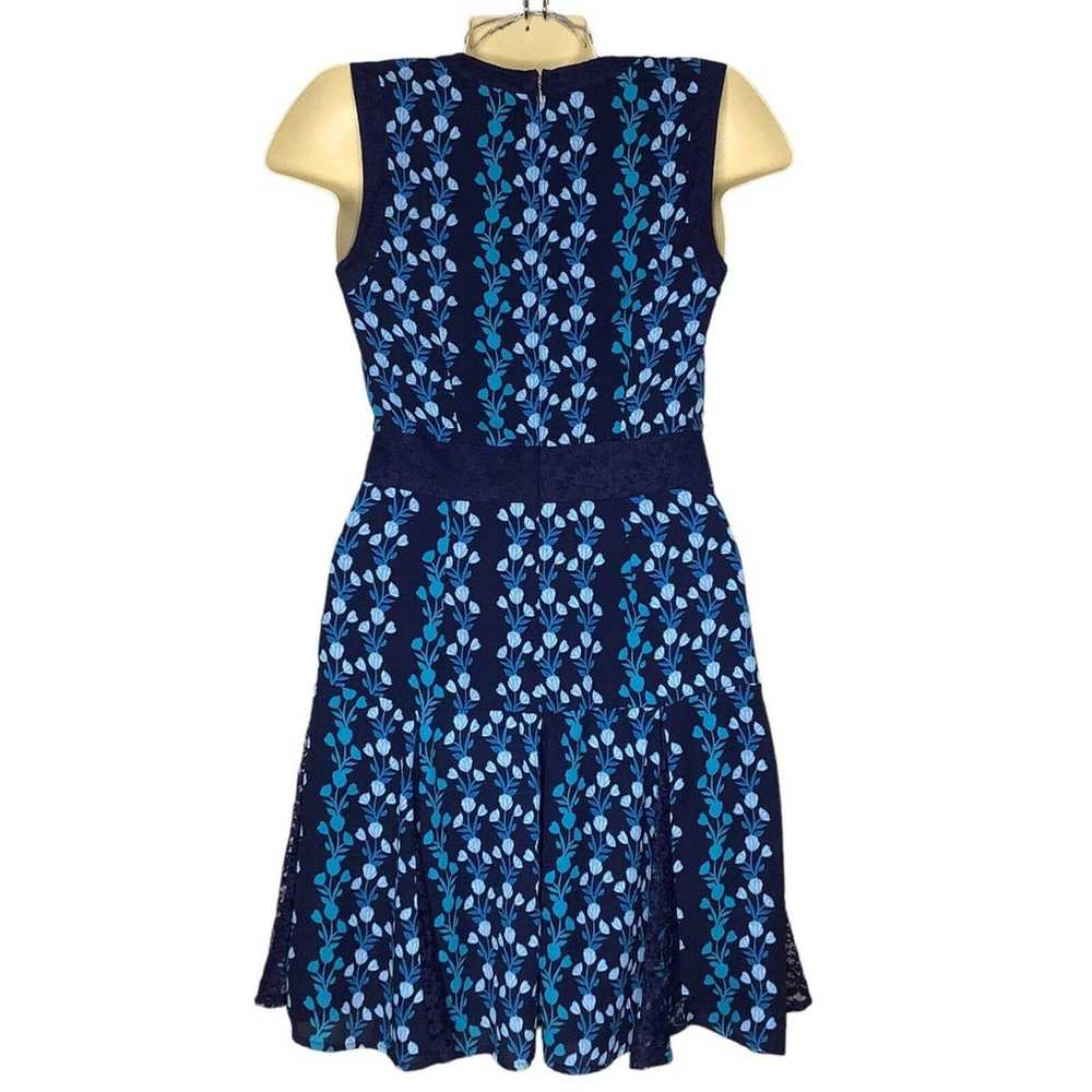 Draper James Dress Womens 0 Blue Floral Sleeveles… - image 2