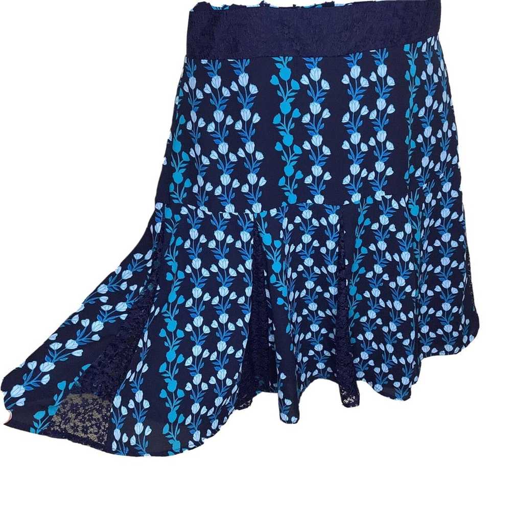 Draper James Dress Womens 0 Blue Floral Sleeveles… - image 5