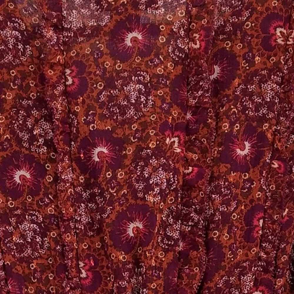 HOUSE OF HARLOW 1960 Mini Dress 2 Berry Metallic … - image 4