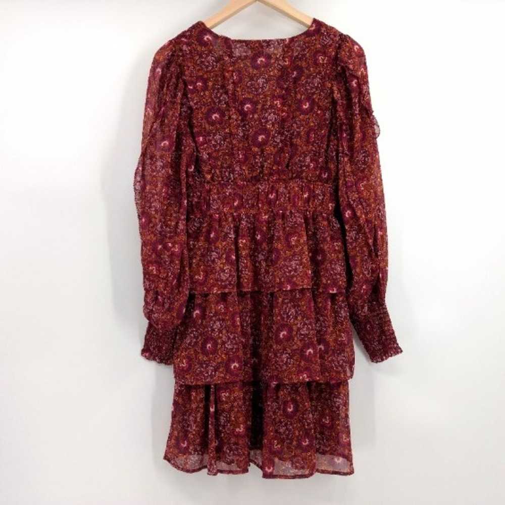 HOUSE OF HARLOW 1960 Mini Dress 2 Berry Metallic … - image 7