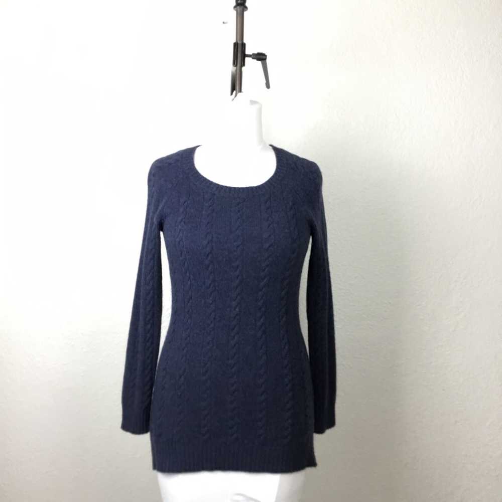 PLY Cashmere Womens Size XS Blue Sweater Pullover… - image 7