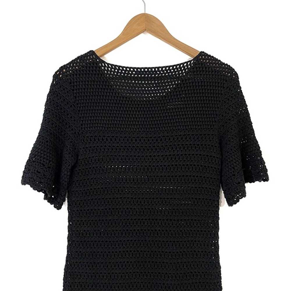 J. McLaughlin Women Size XS Black 100% Cotton Cro… - image 8