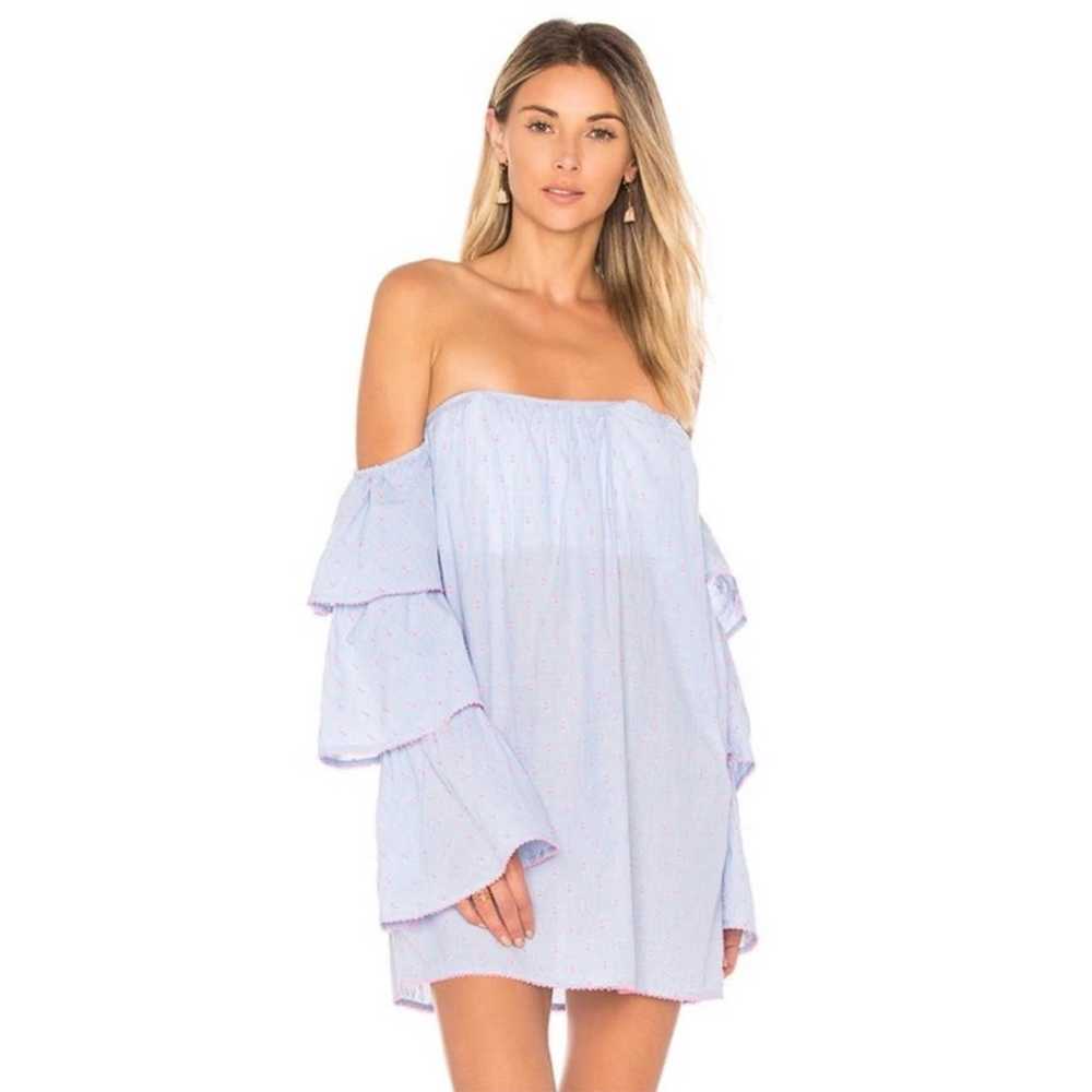 Lovers + Friends Ronita Dress Off The Shoulder Ti… - image 1