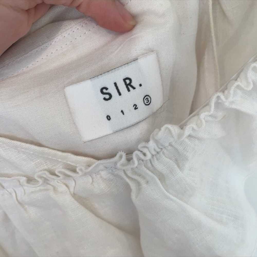 Sir linen ruffle dress- size 2 - image 3