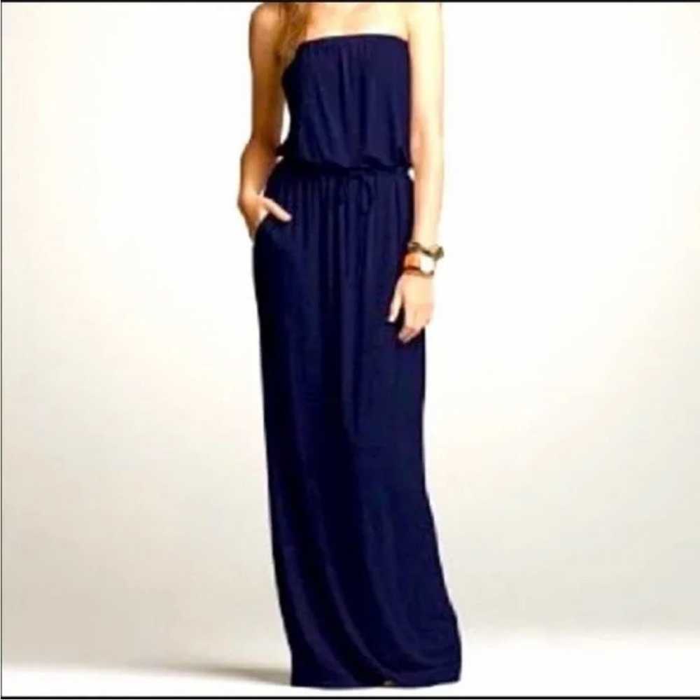 J. Crew Dress Womens XS Strapless Maxi Dress  Lon… - image 1