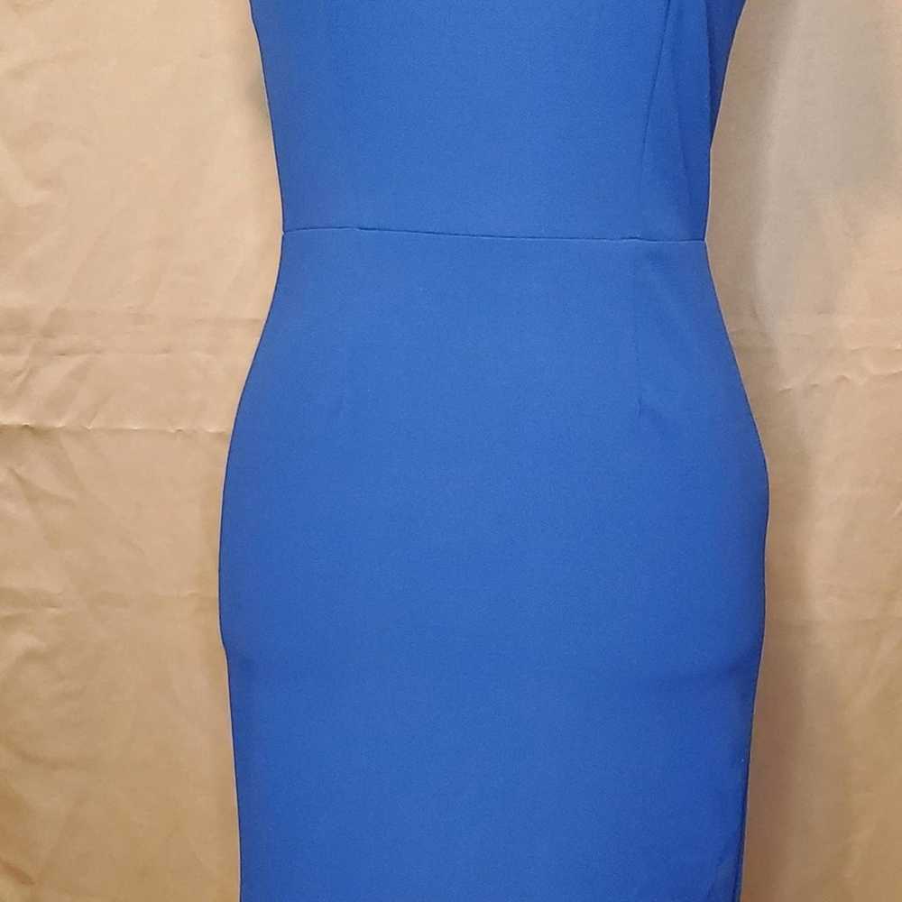 BETSEY JOHNSON Blue Puff Sleeve dress, sz 0 - image 4