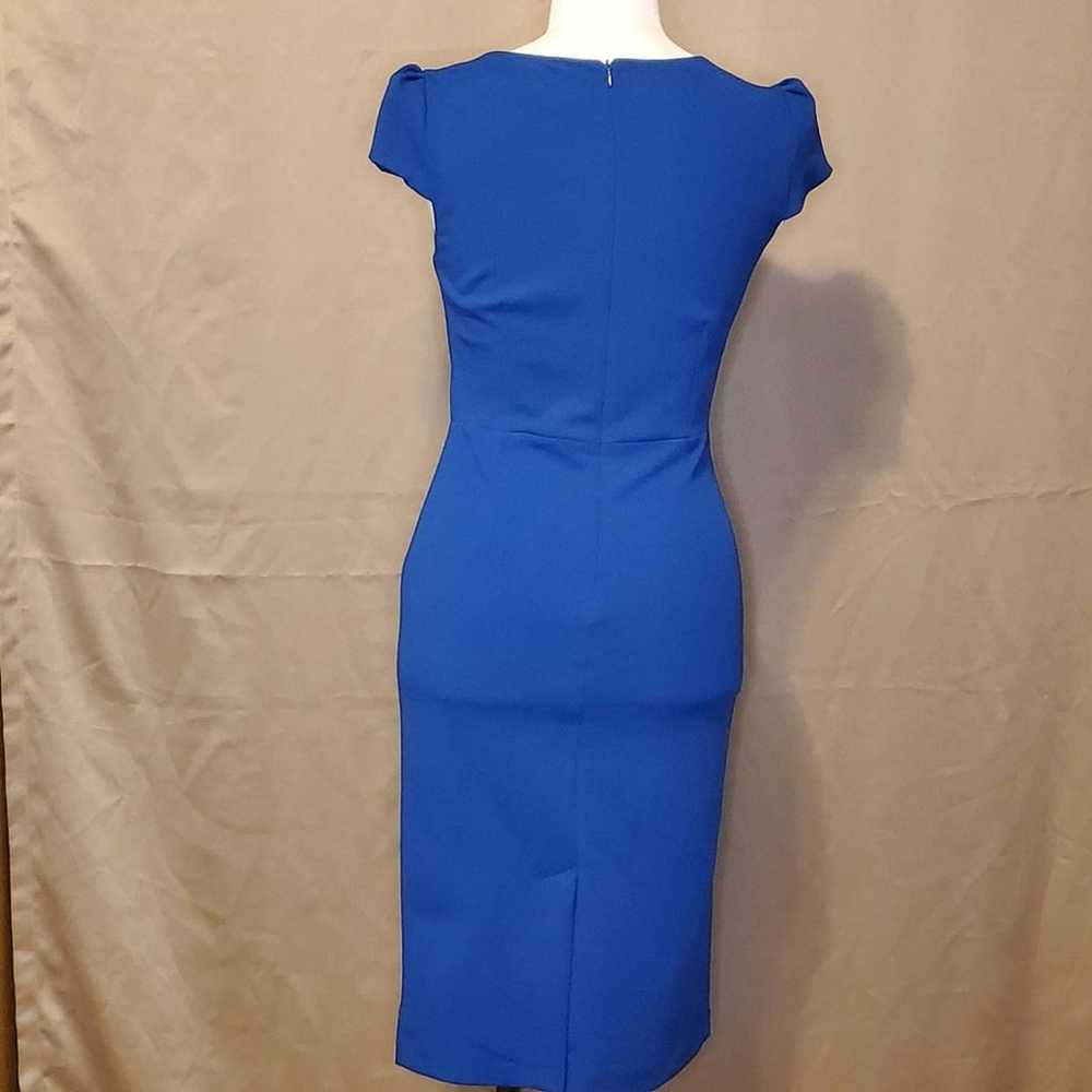 BETSEY JOHNSON Blue Puff Sleeve dress, sz 0 - image 7