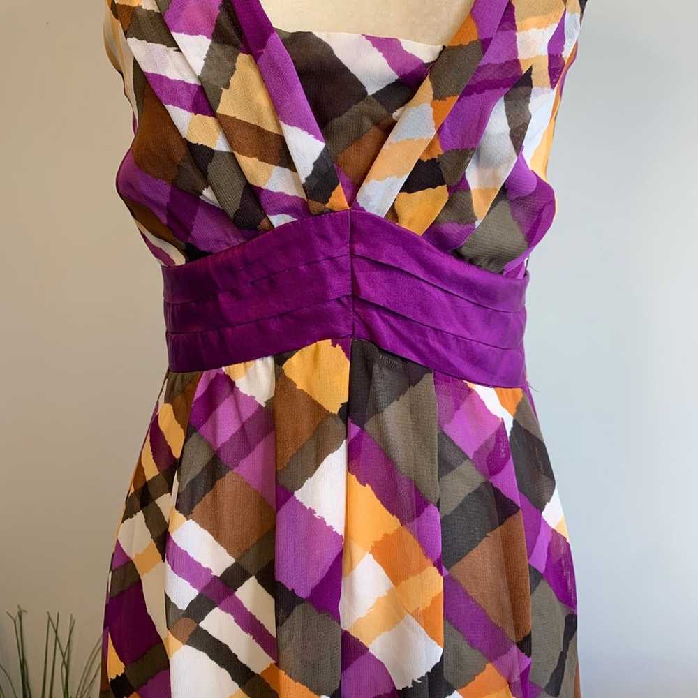 Anthropologie multicolor halter dress size 2 rayo… - image 4