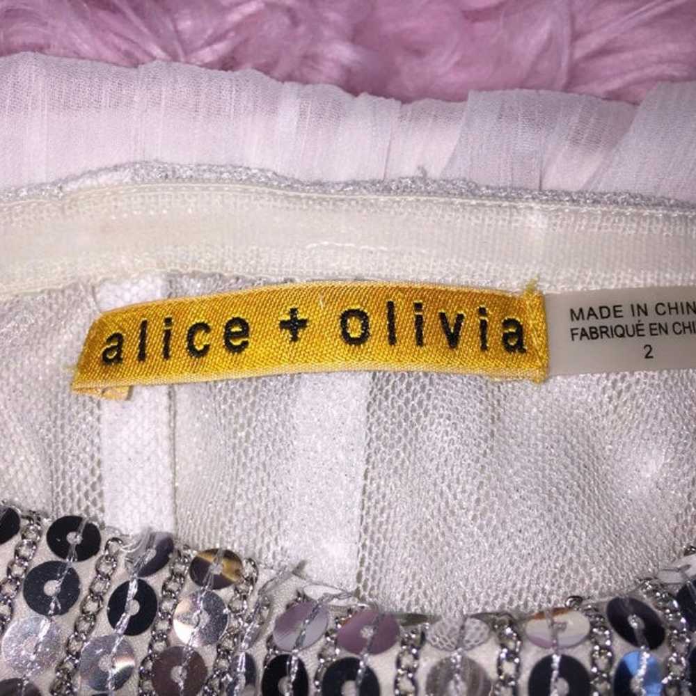 Alice + Olivia Shira silk gown - image 5