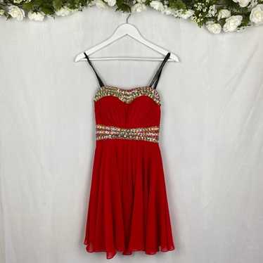 Princess Collection Red Strapless Dress