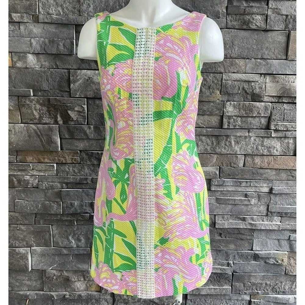 Lilly Pulitzer For Target Flamingo Sheath Dress S… - image 1