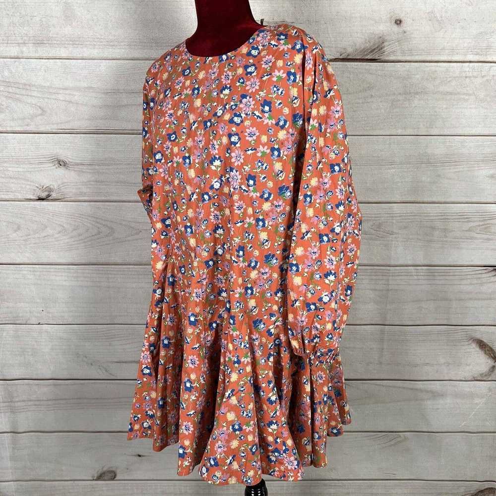 WAYF Altonia Floral Swing Mini Dress Ruffle Overs… - image 7