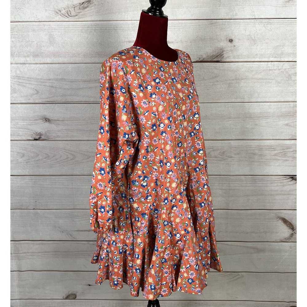 WAYF Altonia Floral Swing Mini Dress Ruffle Overs… - image 8