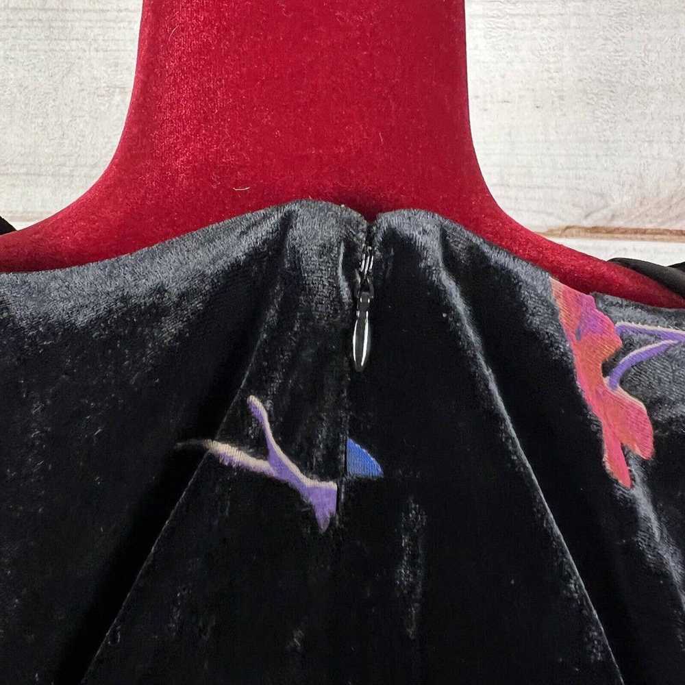 Eliza J Floral Faux Wrap Velvet High Low Dress - image 11