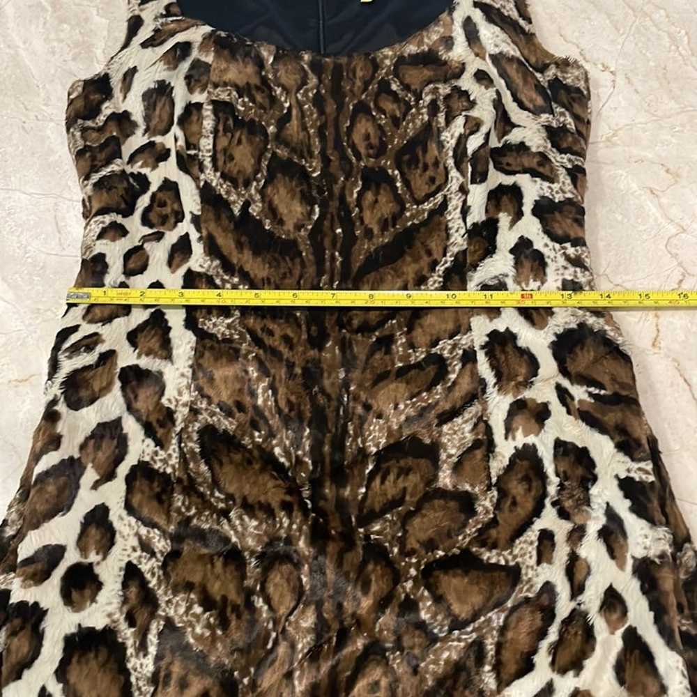 Nicowa animal print fur dress Vintage - image 9