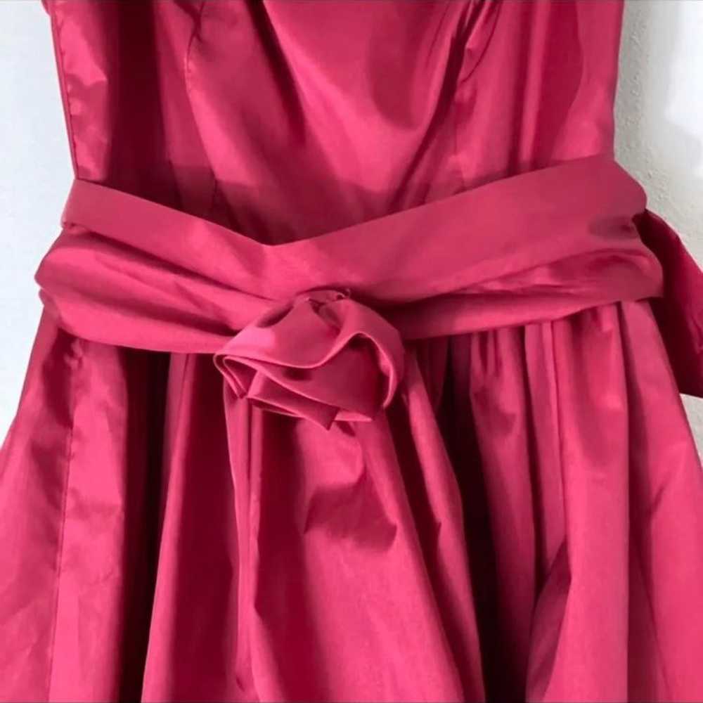 Vintage 80s style magenta party dress - image 7