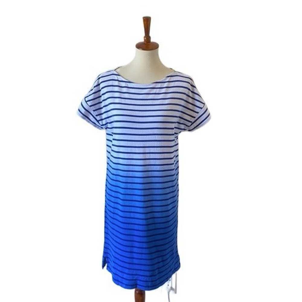 Vineyard Vines blue dipped dye ombré t-shirt dres… - image 2