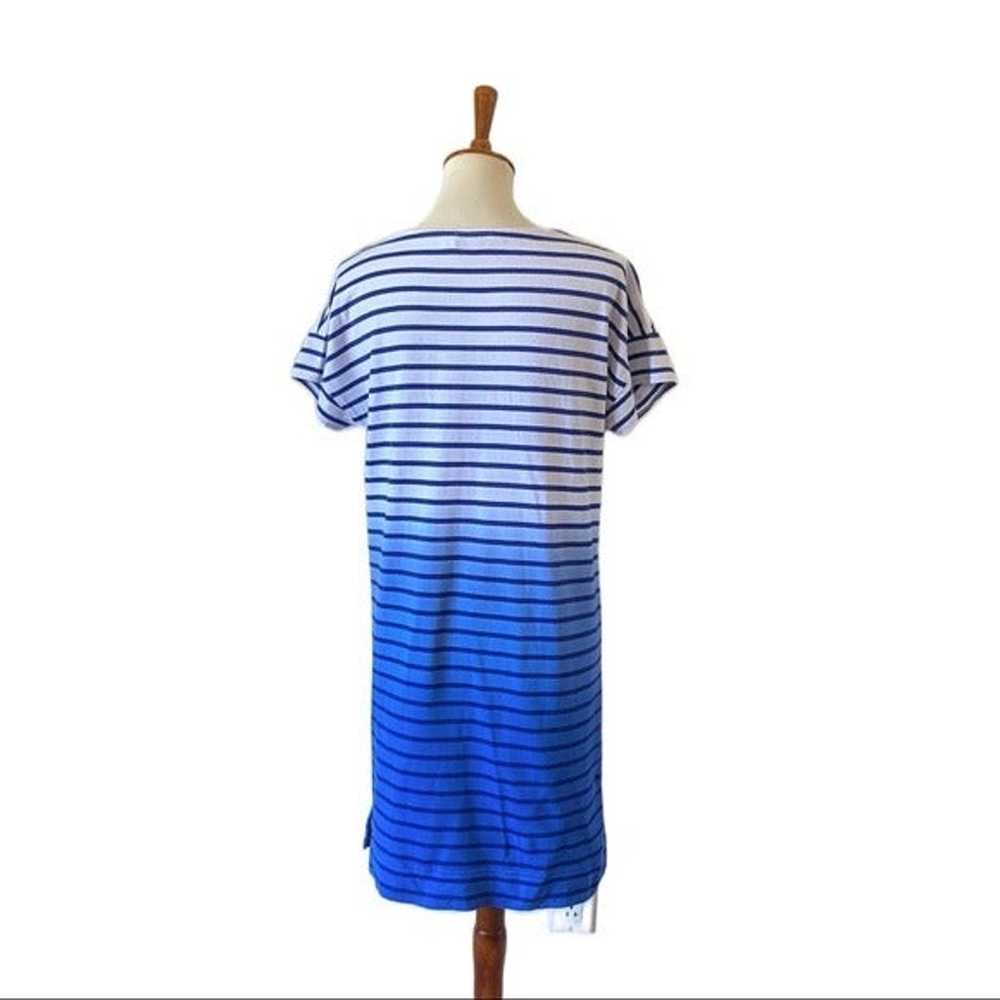 Vineyard Vines blue dipped dye ombré t-shirt dres… - image 4