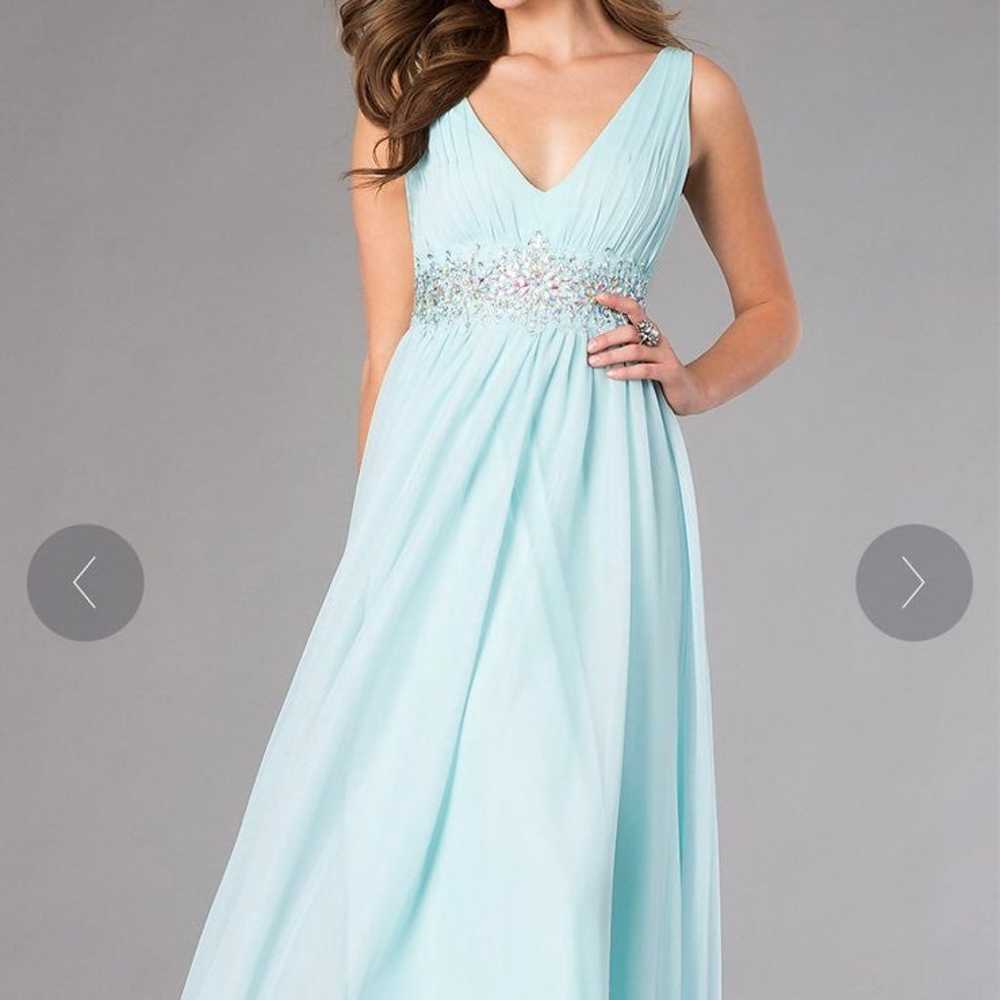 Sky blue prom dress - image 1