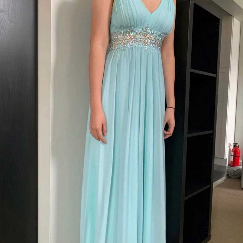 Sky blue prom dress - image 4