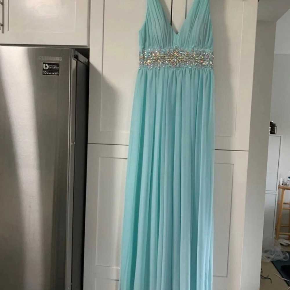 Sky blue prom dress - image 5