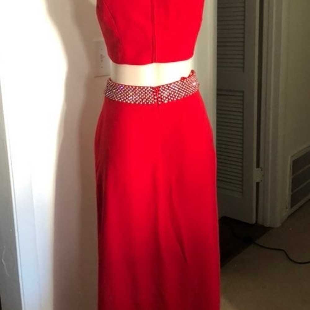 Cache 2- PCS Embellished  Red Gown - image 2