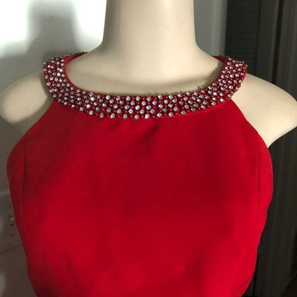 Cache 2- PCS Embellished  Red Gown - image 4