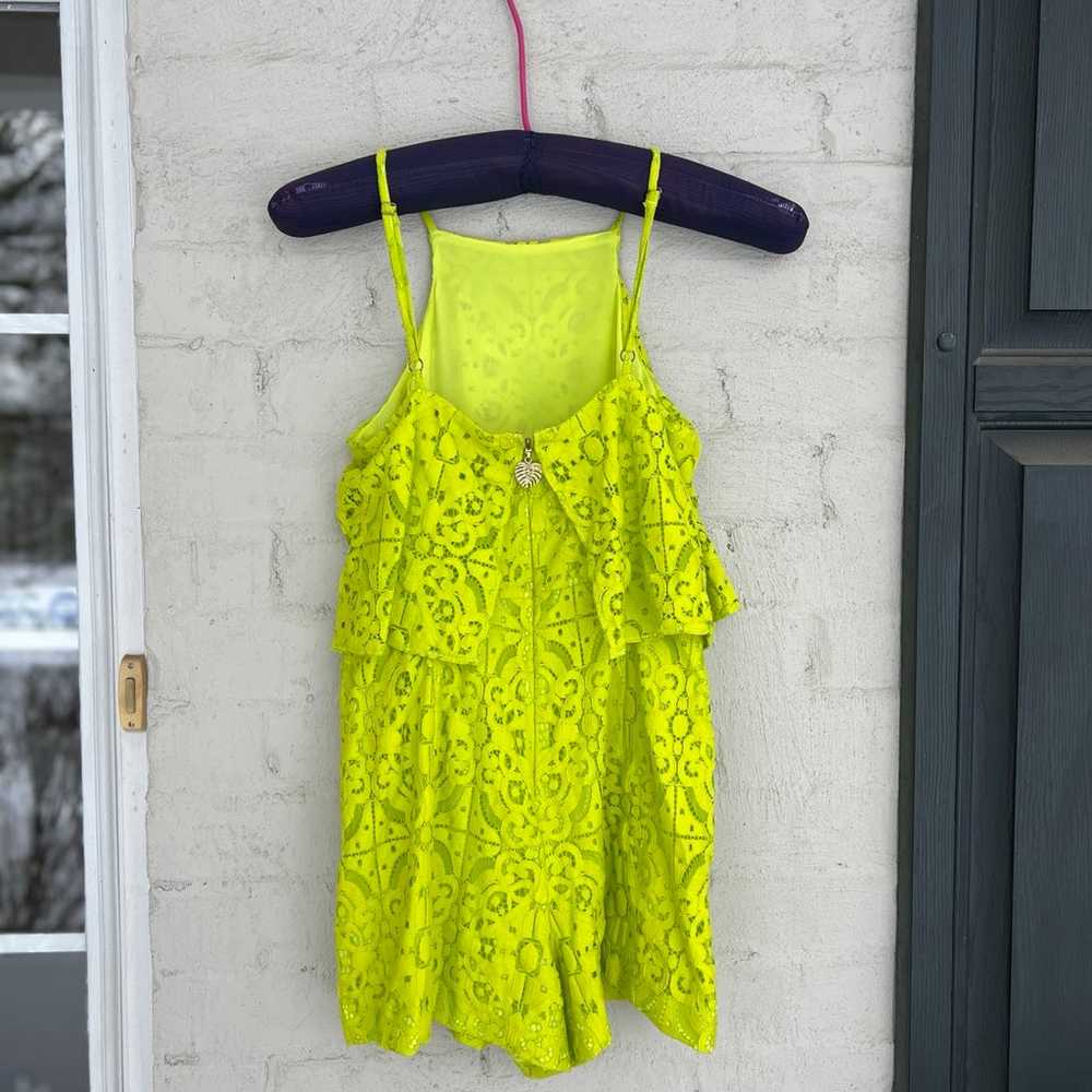 Lilly Pulitzer Celyn Lime Ricky Lace Halter Rompe… - image 4