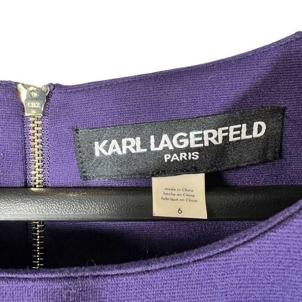 Karl Lagerfeld Paris Women's Purple And Black Lac… - image 3