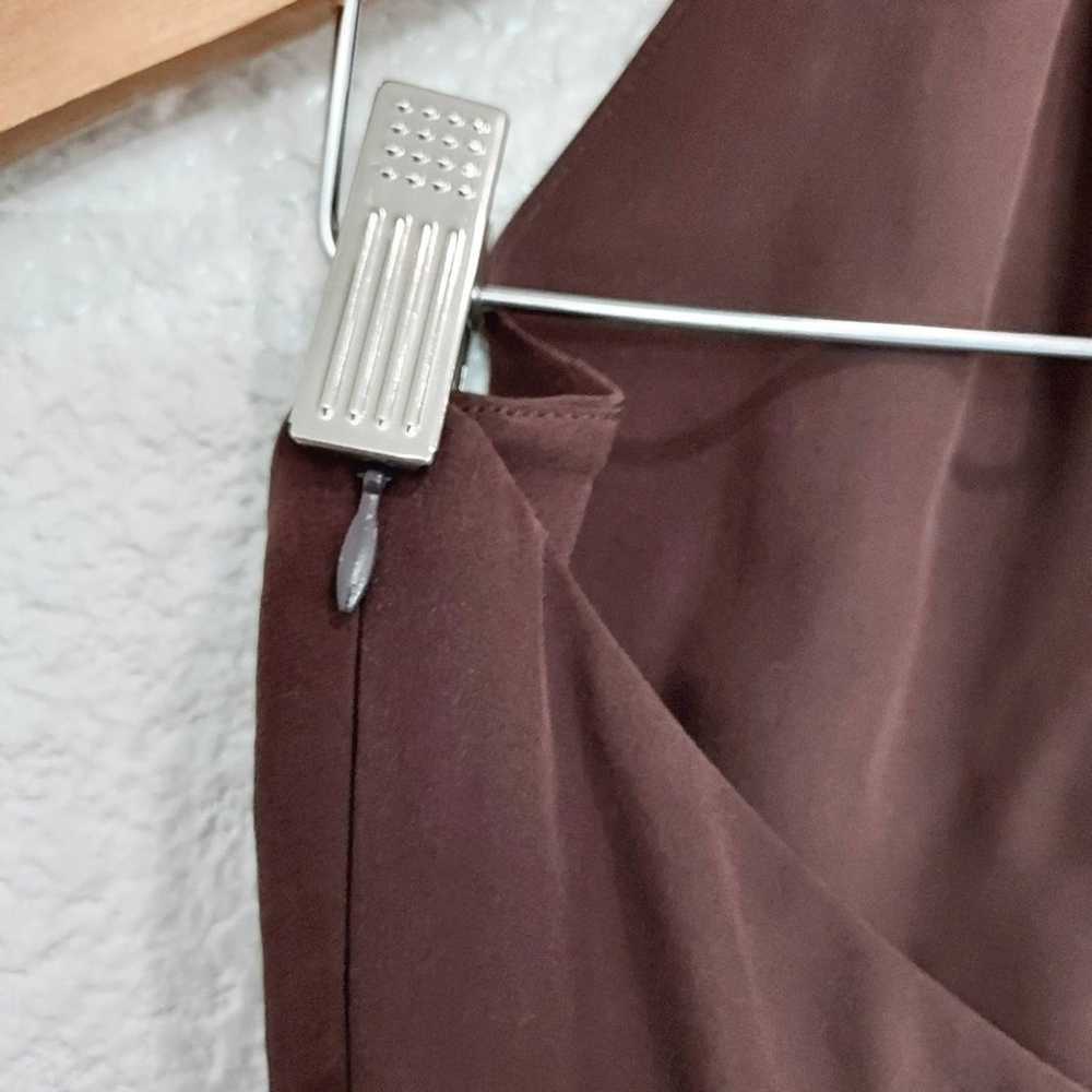 Mossimo Dutti Brown Silk Halter Mini Dress - image 8