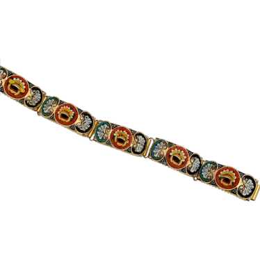 Vintage Micro Mosaic Colorful Line Bracelet
