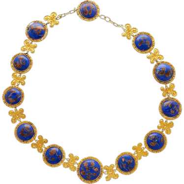 Blue Lapis Reviere Necklace in 14k & 18K Gold - image 1