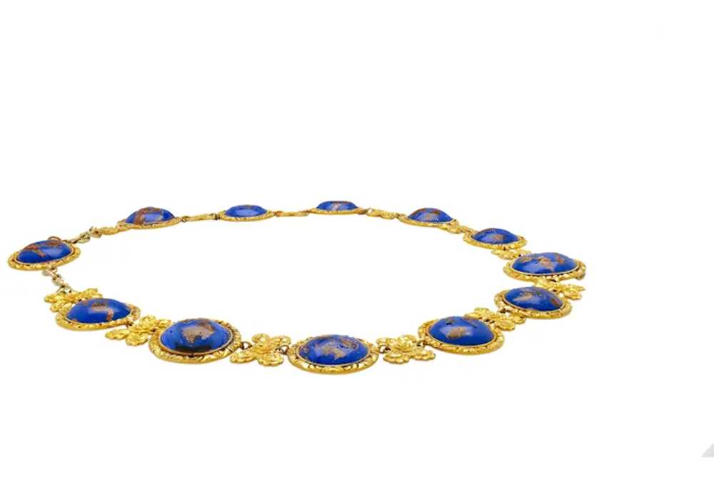 Blue Lapis Reviere Necklace in 14k & 18K Gold - image 3