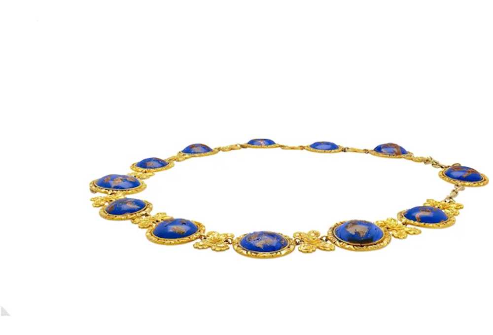 Blue Lapis Reviere Necklace in 14k & 18K Gold - image 4