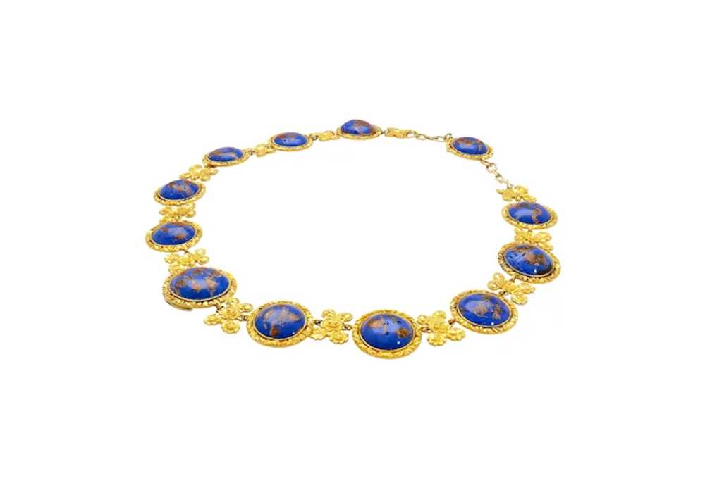 Blue Lapis Reviere Necklace in 14k & 18K Gold - image 5