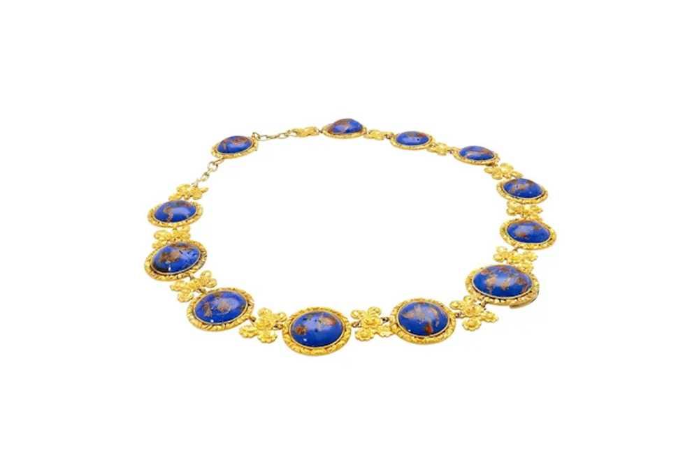 Blue Lapis Reviere Necklace in 14k & 18K Gold - image 6