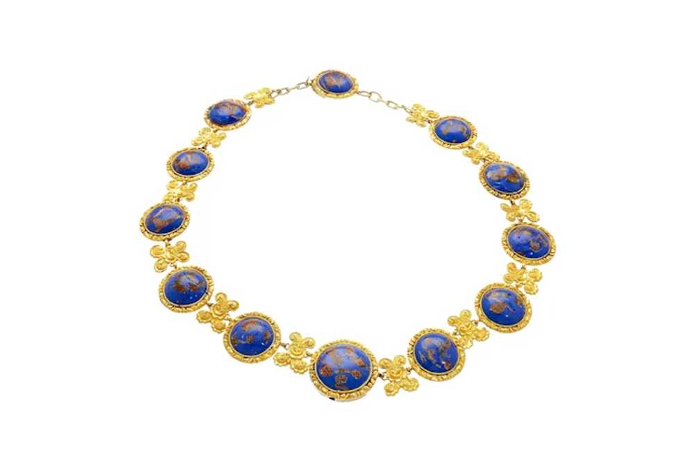 Blue Lapis Reviere Necklace in 14k & 18K Gold - image 7