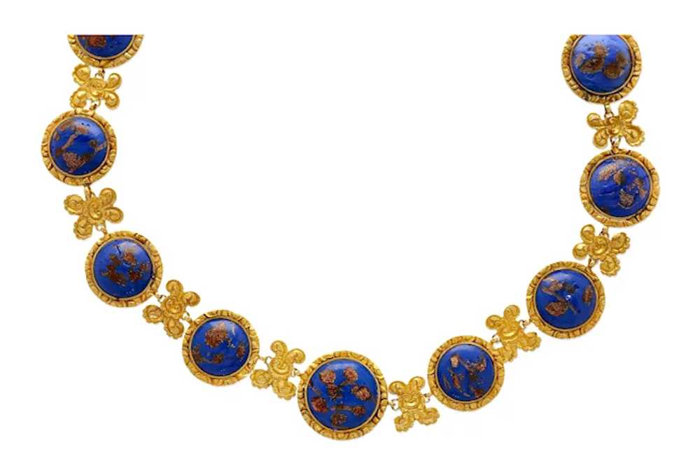 Blue Lapis Reviere Necklace in 14k & 18K Gold - image 8