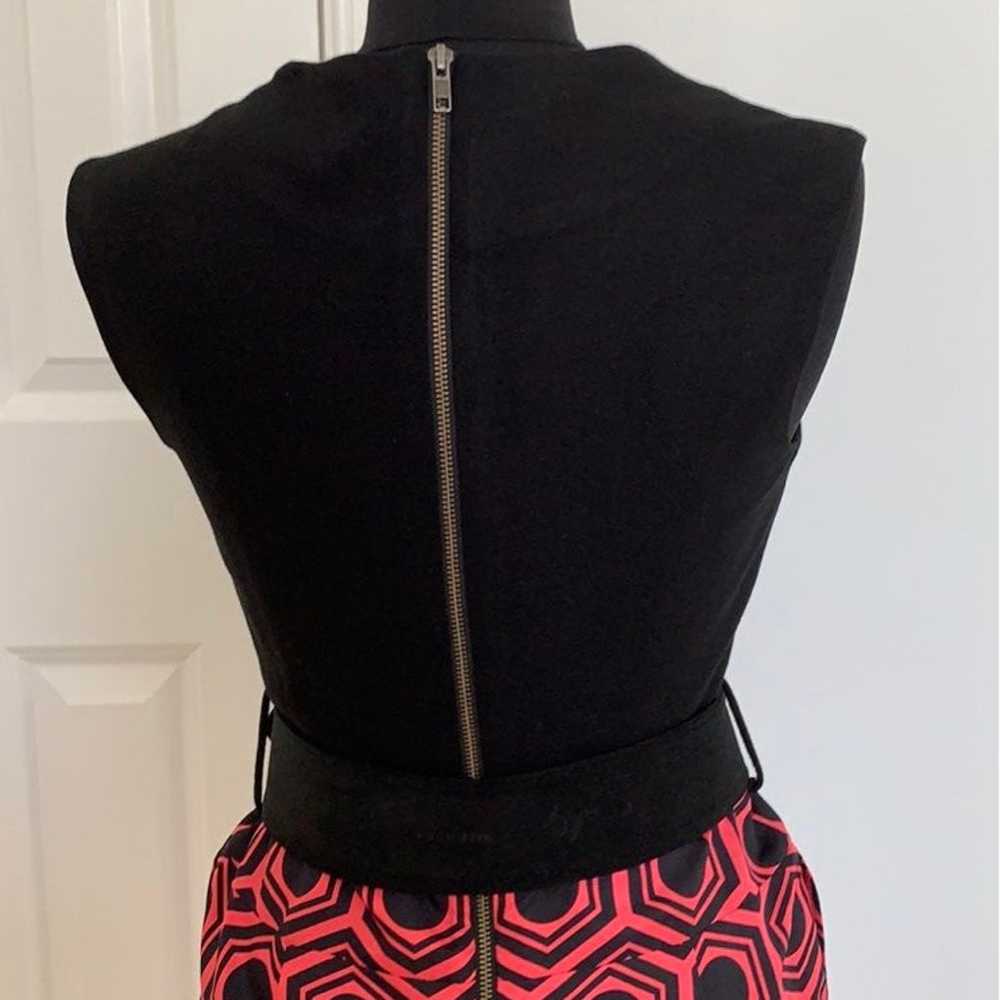 Milly Black and Pink Dress with Belt - image 5