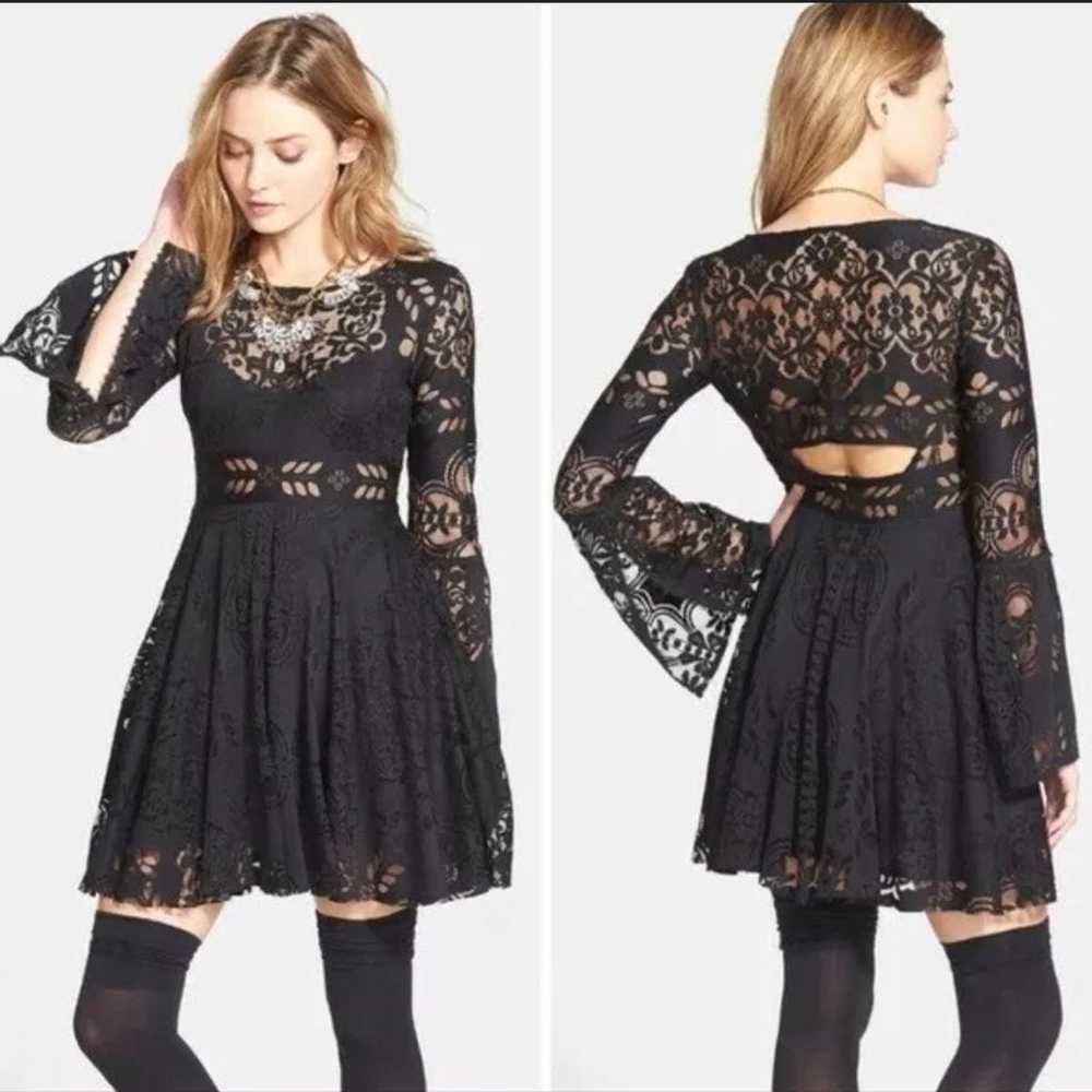 Free People Lace Lovers Folk Song Dress - image 2