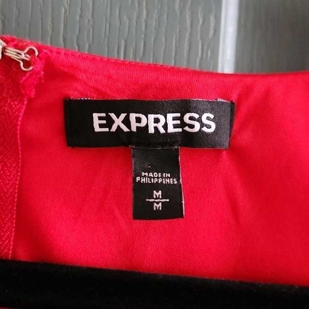 Express bodycon essential red dress, size medium - image 3