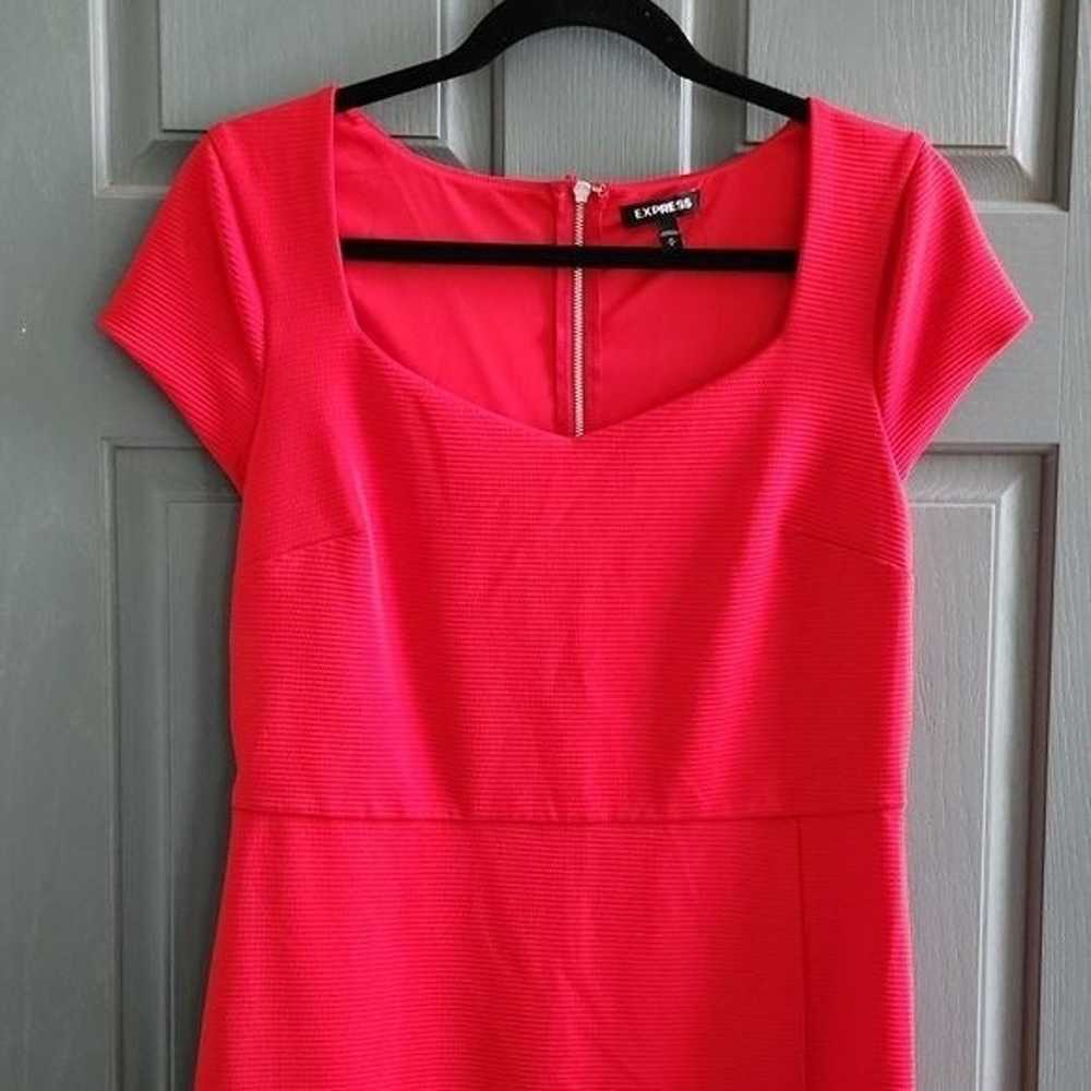 Express bodycon essential red dress, size medium - image 4