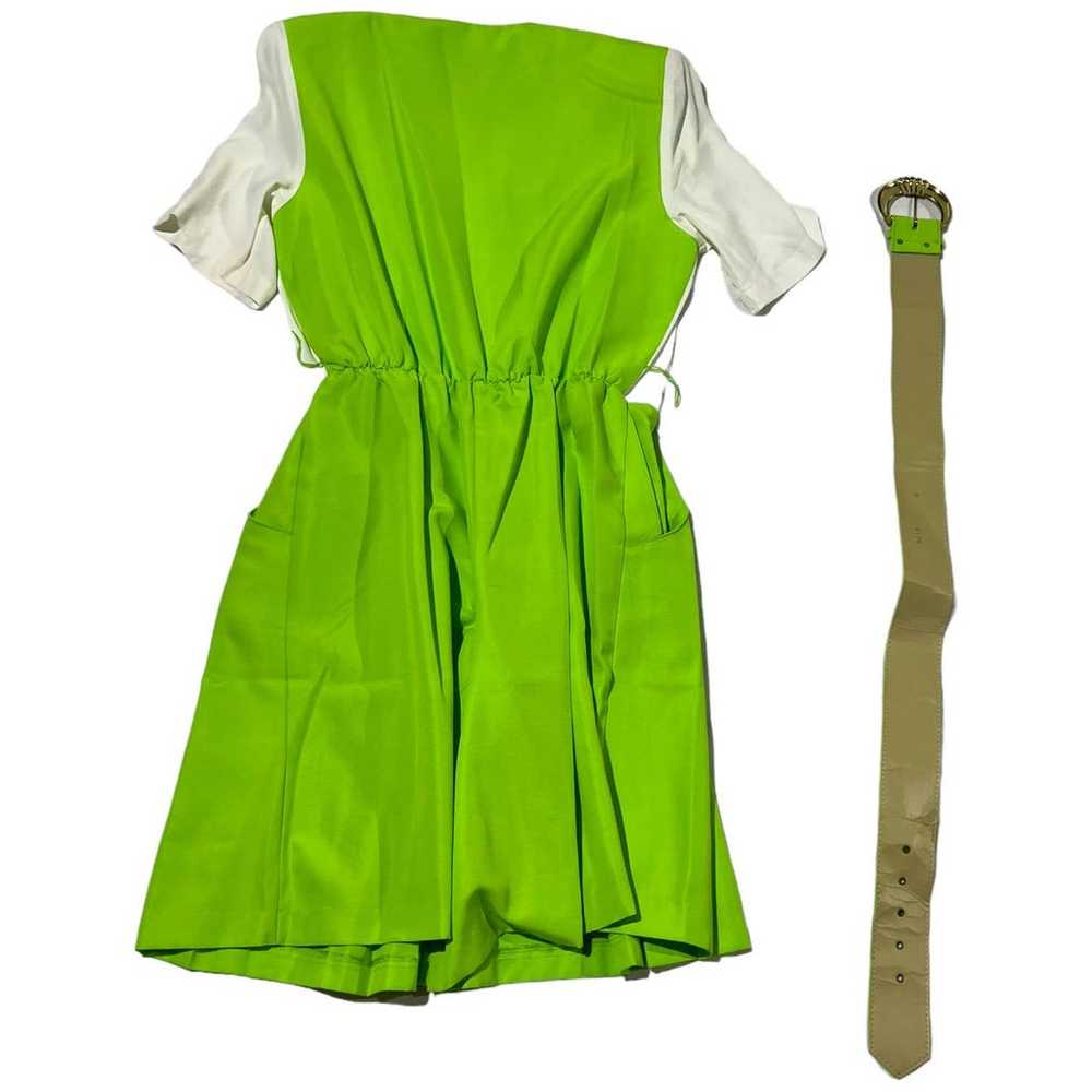 lime green and white willys influence romper with… - image 3