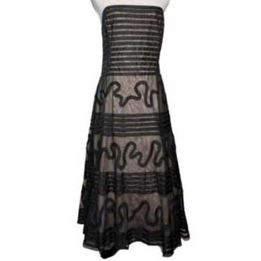 BCBGMAXAZRIA Black Strapless Gown Size M Perfect … - image 1